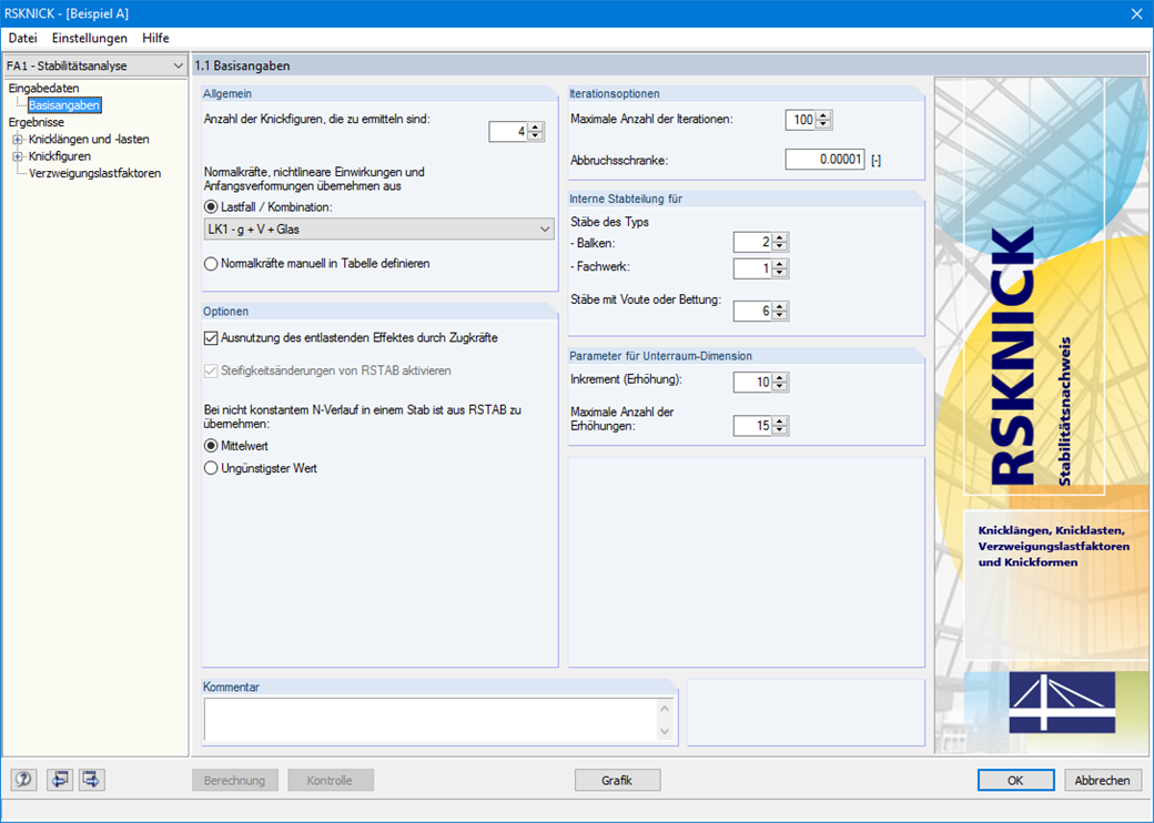Maske 1.1 Basisangaben