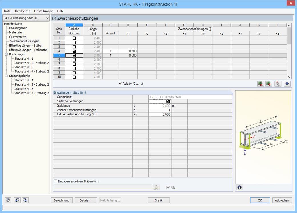 Seitliche Lagerungen