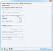 Detaileinstellungen für Gittermast