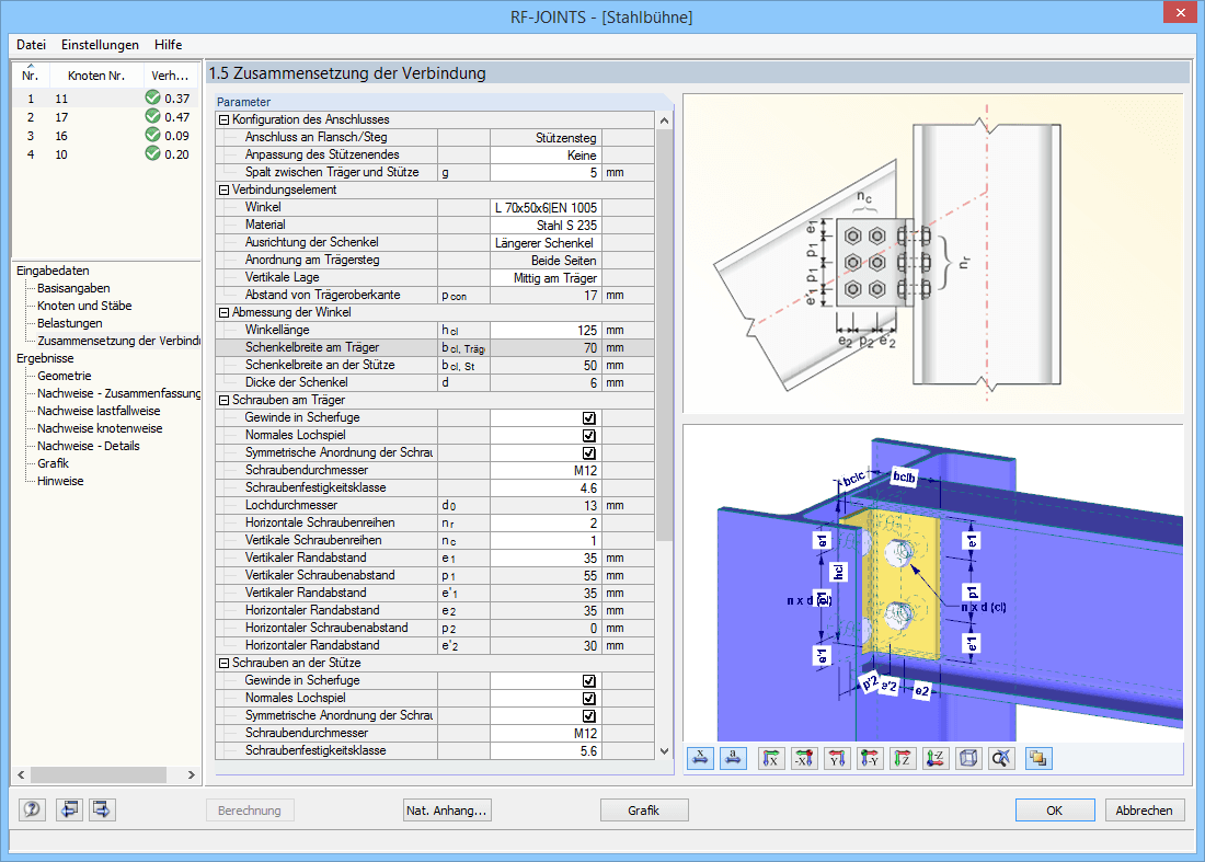 Maske 1.5 Zusammensetzung der Verbindung