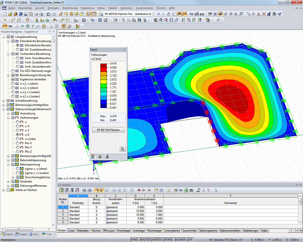 Verformungsbild in RFEM