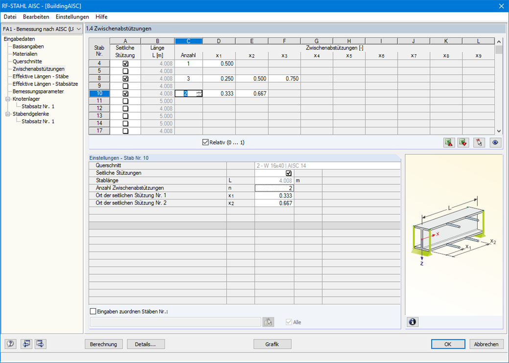 Seitliche Lagerungen