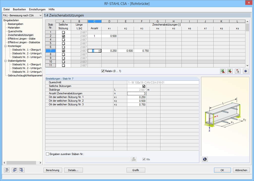 Seitliche Lagerungen