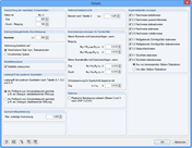 Detaileinstellungen zur Bemessung