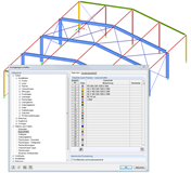 Darstellung der Objektfarben nach Querschnitten