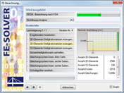 Ablauf der Berechnung mit Diagramm der Verformungen