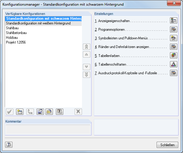 Neuer Konfigurationsmanager