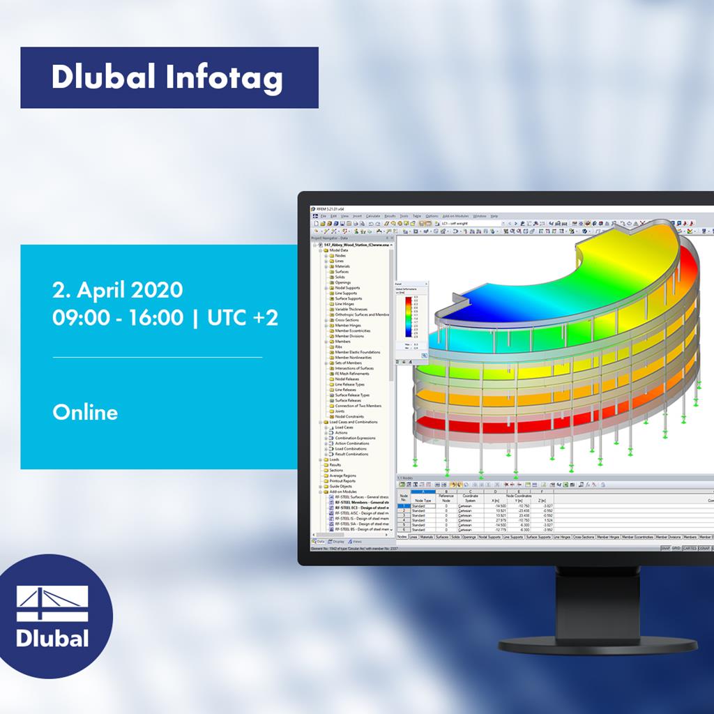 Dlubal-Infotag online am 02.04.2020
