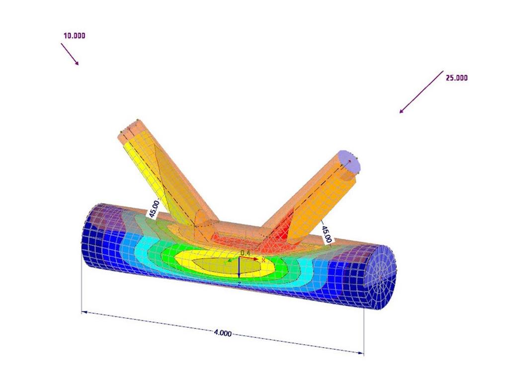Parametrische RFEM-Rohr-Verbindung