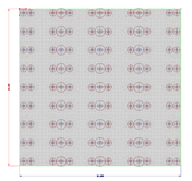 Bodenplatte mit FE-Netzverdichtungen und Regalstiellasten