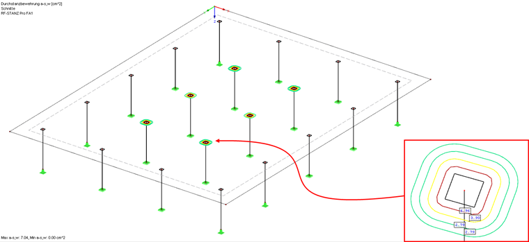 Durchstanznachweis ohne Stützenkopfverstärkung