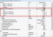 Eingabe der Stützenkopfverstärkung in '1.5 Durchstanzknoten'