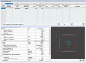 Abmessungen für Durchstanzen innerhalb der Sützenkopfverstärkung und in der Platte