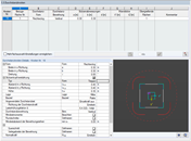 Abmessungen für Durchstanzen nur im Plattenbereich