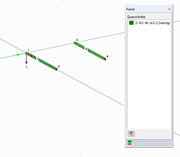 Setzen der Anschlussstäbe mit Querschnitt 2