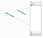 Setzen der Anschlussstäbe mit Querschnitt 2