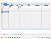Erstellen der Parameter
