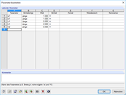 Erstellen der Parameter