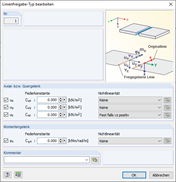 Parameter für Linienfreigabe