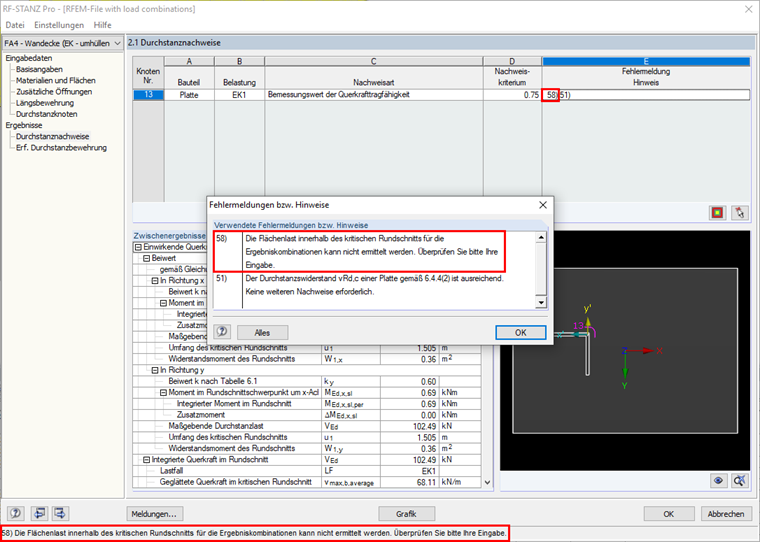 Berechnungshinweis Nr. 58) beim Ansatz einer Ergebniskombination
