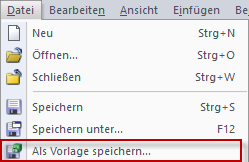 Als Vorlage speichern...