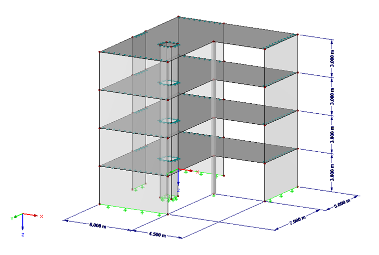 Gebäudemodell in RFEM