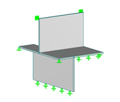 Lastabtragung mit Zwischendecke