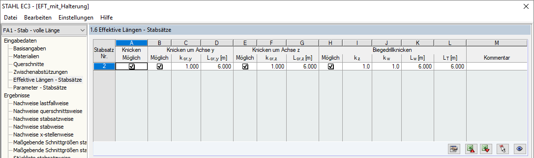 Maske "1.6 Effektive Längen - Stabsätze"