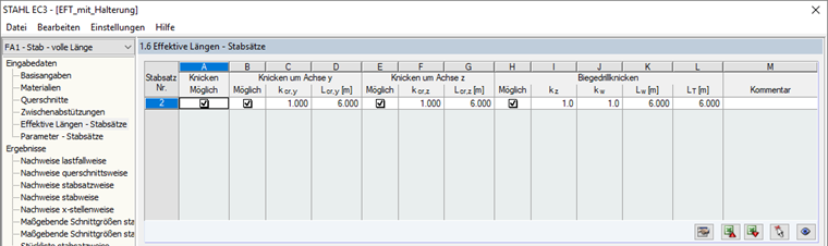 Maske "1.6 Effektive Längen - Stabsätze"