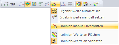 Isolinien manuell beschriften