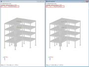 Geschossverschiebung in der Ergebniskombination (δx=0,359 in; δy=0,564 in)