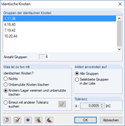 Identische Knoten bereinigen