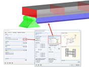Variante 1: Verbundwirkung über gemeinsame Knoten mittels Stabexzentrizität