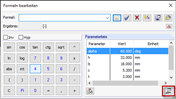 Schaltfläche [Parameter bearbeiten] im Formeleditor