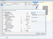 BETON Maske '1.3 Querschnitte' mit Einstellungen für Kriechen und Schwinden