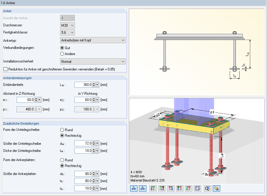 RF-/JOINTS Maske '1.6 Anker'