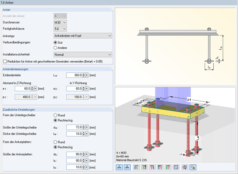 RF-/JOINTS Maske '1.6 Anker'