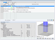 Maske "3.1 Nachweise - Zusammenfassung" mit Details zur erforderlichen Köchertiefe