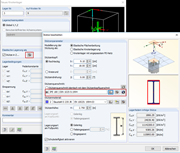 Verfügbare Stützenquerschnitte bei Knotenlager als "Stütze in Z"
