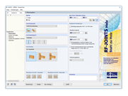 Beliebige Anschlussformen in RF-/JOINTS Holz - Stahl zu Holz