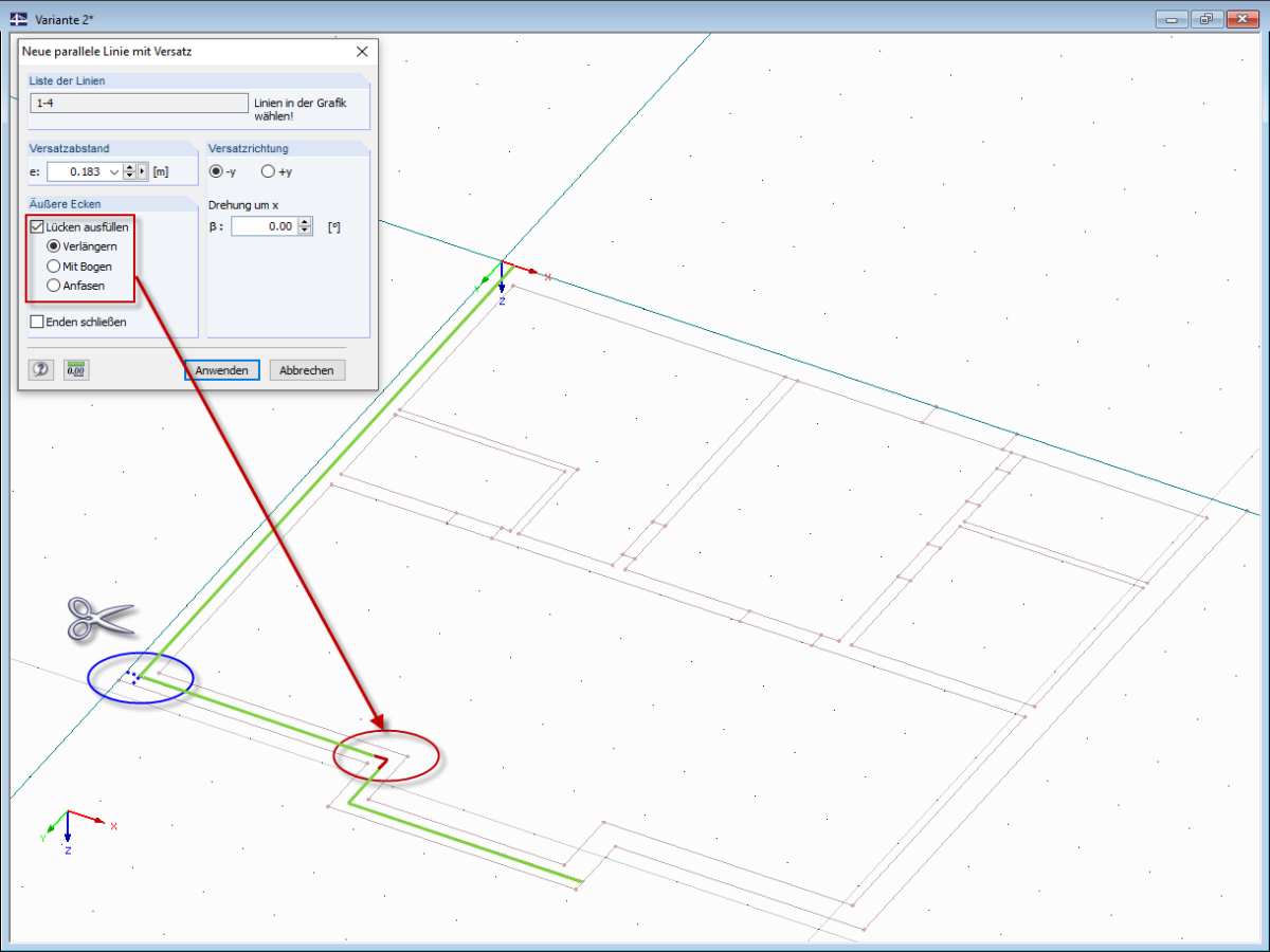Import und Verwendung einer DXF-Hintergrundfolie