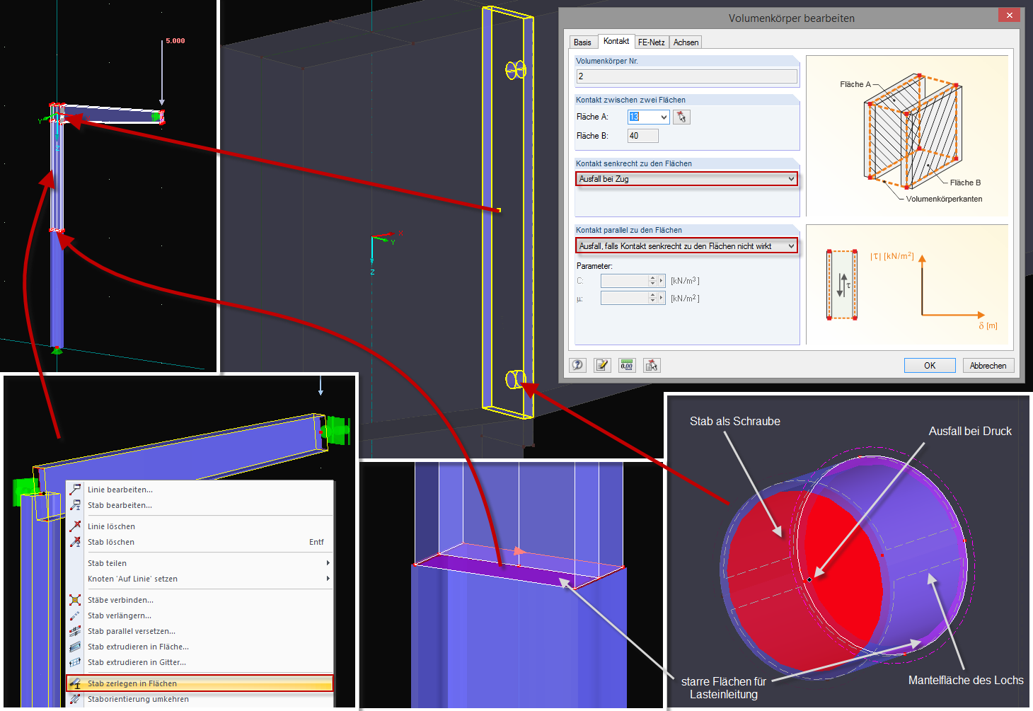 Modellierung von Anschlüssen/Rahmenecken