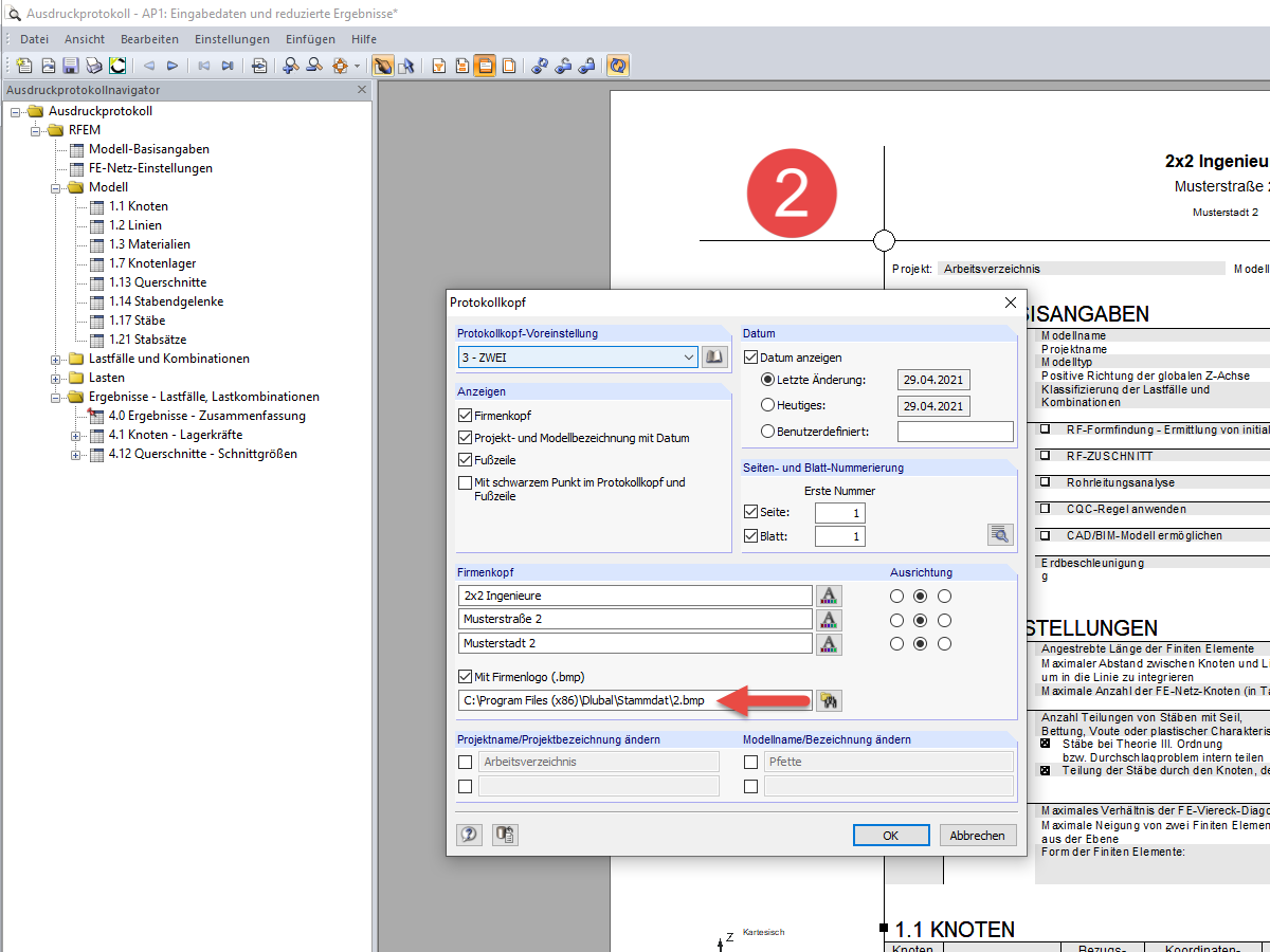 Eigenes Logo festlegen