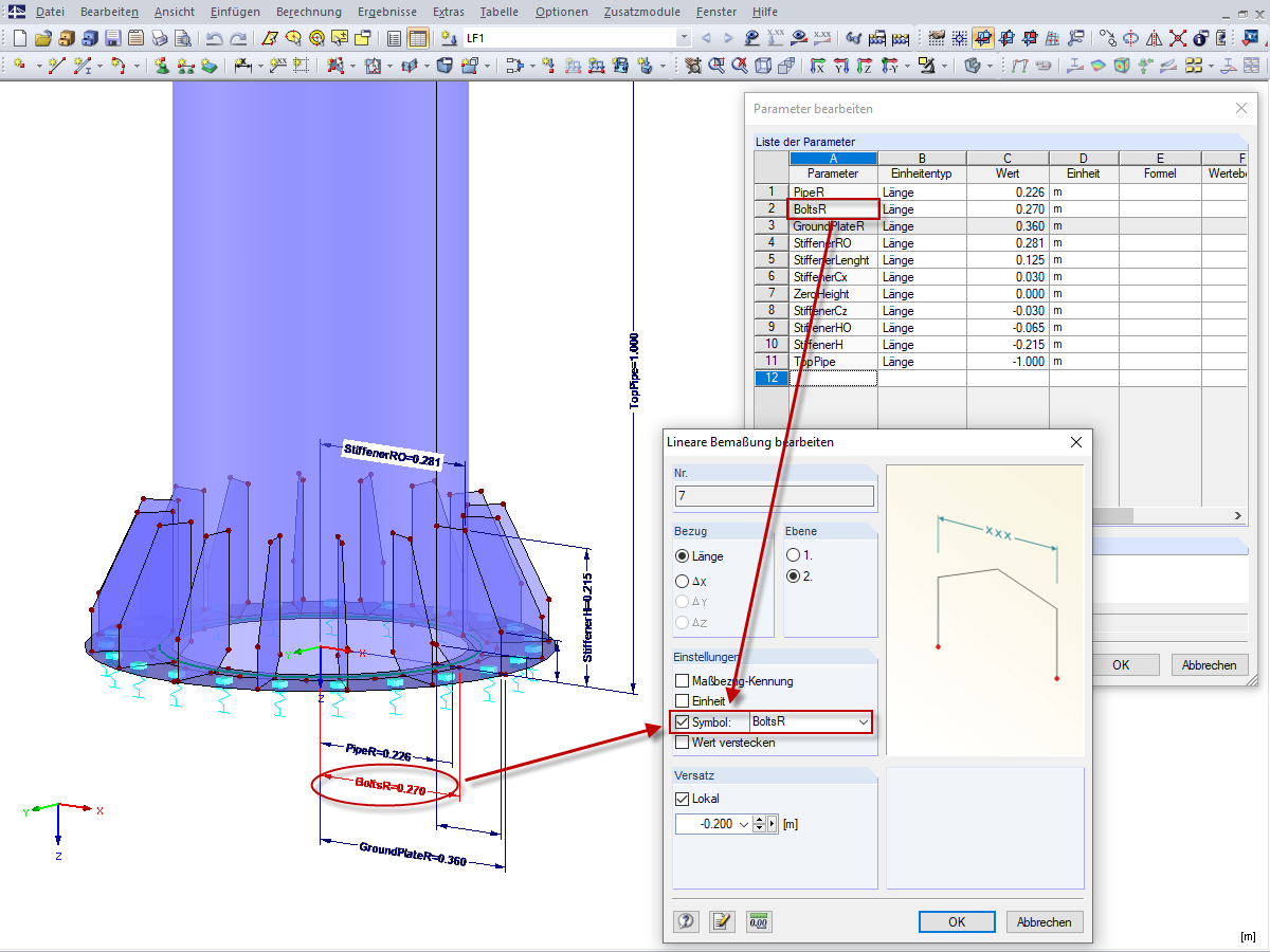 Parameter bearbeiten