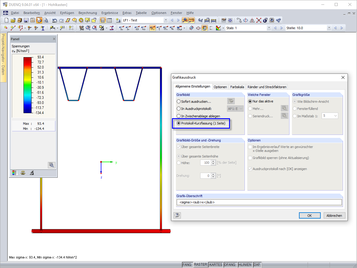 Dlubal-Tipps & Tricks: Kurzausdruck der Querschnittsdaten