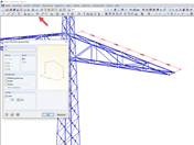 Windschief verkettete Bemaßung