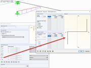 Verwendung von Stabendgelenken mit Spiel