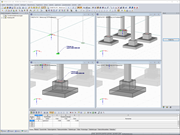Darstellung der Fundamentabmessungen