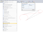 Tangente zu zwei Kreisen/Bögen