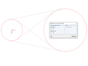 Tangente zu Kreisen oder Bögen